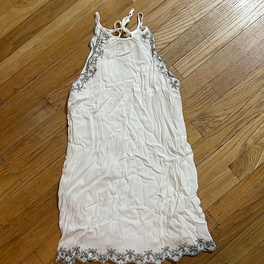 White mini dress